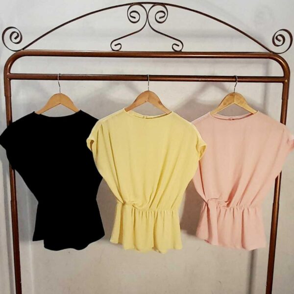 Blusa estilo bata com franzido - Imagem 5