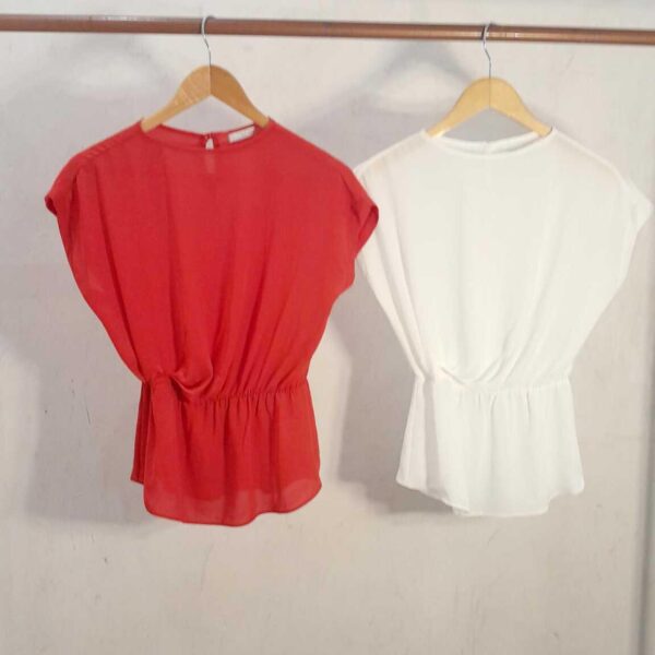 Blusa estilo bata com franzido - Imagem 6